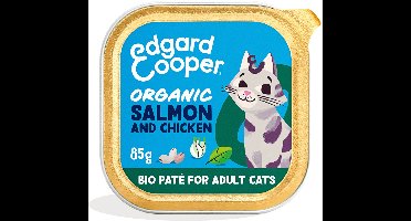 Edgard & Cooper Kattenvoer Adult Pate Zalm - Kip 85 gr