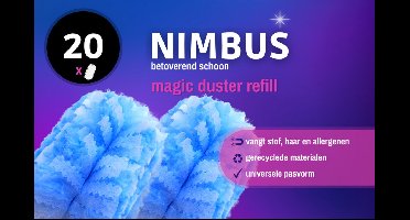 NIMBUS Magic Duster Navulling - 20 x 20 stuks - Voordeelverpakking