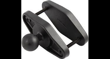 Ram Mounts 4´´ Brede Vierkante Paal Klemvoet Zwart