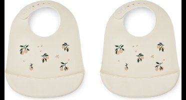 Liewood Tilda Siliconen Slab 2 Pack | Peach / Sea Shell Mix