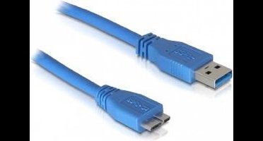 Delock - USB 3.0 Micro Kabel - Blauw - 3 meter