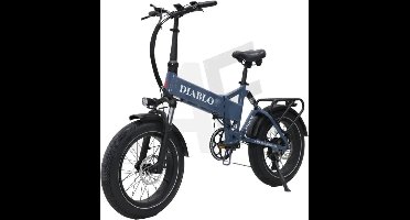 Diablo Storm Fatbike Vouwfiets met Hydraulische remmen - Donker Blauw