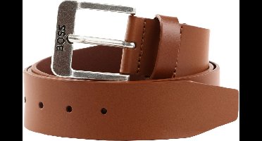BOSS Leren Riem Jemio Sz40 Leather Belt W115 Cognac Lichtbruin