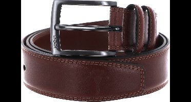 JOOP! Leren Riem Double Quilted Coll. Belt 3,5 CM W100 Cognac Bruine