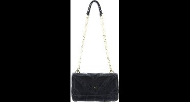 DKNY Schoudertas Becca Flap Shoulder Bag Blk / Gold Zwart