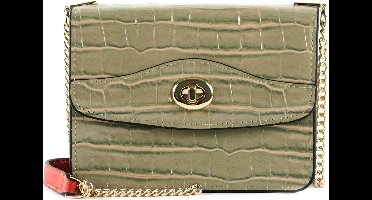 SEIDENFELT MANUFAKTUR Schoudertas Tuuli Small Crossbody Smoke Green / Gold Kaki