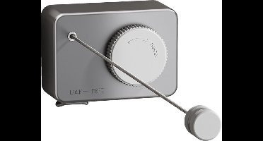 Waslijn Uittrekbaar 4.2M drooglengte, Retractable Clothesline 4.2M Drying Length, Waslijndraad Met Stalen Kern, Zwart