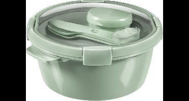 Curver Smart To Go Eco Lunchset 1,6 liter + Bestekset + Sauscup - Eco groen