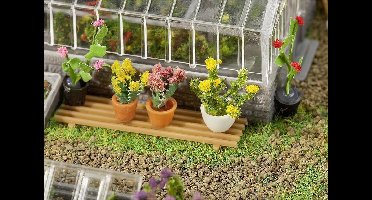 Faller - 6 Potplanten - modelbouwsets, hobbybouwspeelgoed voor kinderen, modelverf en accessoires