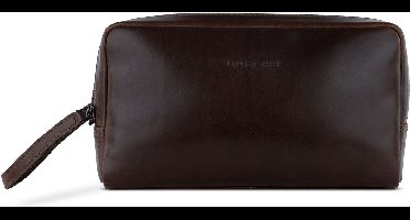 bugatti Toilettas Romano Toiletry Bag Brown Donkerbruin