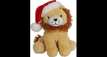 Boon hond kerstspeelgoed leeuw+piep bruin 25cm