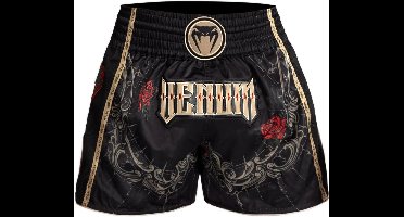 Venum Santa Muerte 5.0 Muay Thai Shorts diepzwart goud - XS