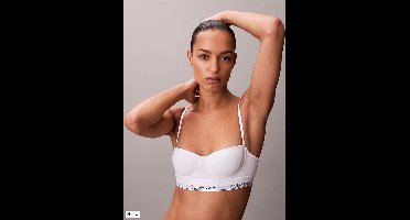 Calvin Klein - BH Balconnet Longline - Icon Cotton Modal - Wit - 75-90A