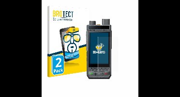 BROTECT - Screenprotector voor Hytera P60 - Folie Beschermfolie transparant 2 Stuks