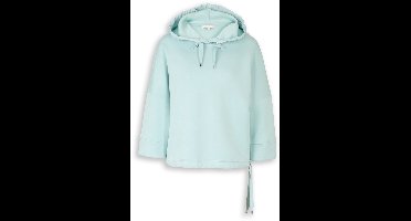 Tom Tailor - Hoodiesweatshirt van scuba - Maat S - blue haze