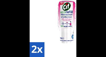 2 x Cif - Allesreiniger - Power & Shine Ecorefill Capsule - 70 ml - Ecorefill - Duurzame Reiniging - Krachtige Reiniging - Schoonmaken - Natuurlijke Reinigingskracht
