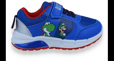 Super Mario Jongens Sneaker Met Lichtjes | Blauw | Maat: 26