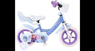 Disney Frozen Kinderfiets - Meisjes - Mag Wheels - 12 inch - Blauw