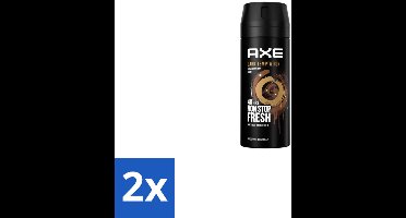 2 x Axe – Deodorant Spray – Dark Temptation – 150 ml - Deodorant Voor Mannen - Warme Geur - Chocolade Geur - Verleidelijke Geur - Transpiratiegeur