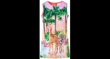 vidaXL - Kinderjurk - 128 - koraalkleurig