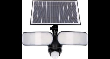 LED's Light MaxPower Solar LED Schijnwerper met sensor - Draadloos - IP65 - Zwart