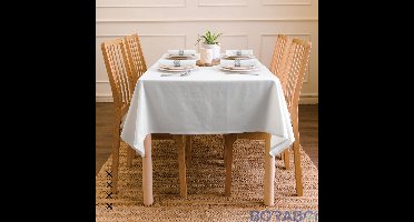 Tafelkleed - Effen Wit - 140x180 cm - Katoen