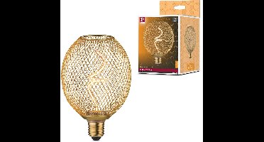 Metallic Glow Standaard 230 V LED Globe 180lm 4W 1800K dimbaar Messing