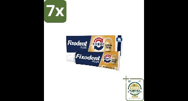 7 x Fixodent Kleefpasta Plus Dual Power 40 gr - Grootverpakking - Kleefpasta Kunstgebit - Onverslaanbare Bijtkracht - Kunstgebit Fixatie - Bijtkracht Kunstgebit - Kunstgebit Comfort