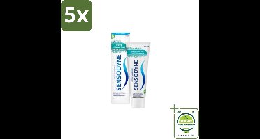 5 x Sensodyne Tandpasta Deep Clean Gel 75 ml - Grootverpakking - Gevoelige Tanden - Tandgevoeligheid - Tandpasta - Reiniging - Fluoride