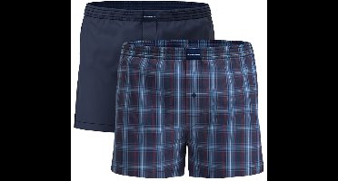 TOM TAILOR Dakota Geweven Boxershorts 2-pack - Blauw
