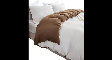 3-Delige Color Block Boho Farmhouse Dekbedovertrekset — Rustiek & Modern - 220x240cm