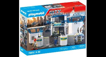 PLAYMOBIL Action Heroes - Politiecommandocentrum - Politiestuk speelgoed - Met speelfiguren & accessoires - 71873