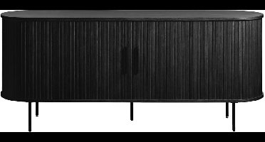 Dressoir Nola Zwart Eiken 180cm - Giga Living