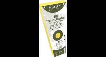 Exacompta 6x FOREVER® Pak van 100 trapezium tabstroken met perforatie 180g - 105x240mm - Geel - 13525E