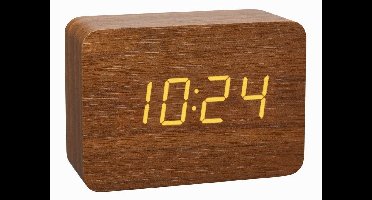 TFA Dostmann 60.2549.08 - Wekker - Alarm - Hout - Licht - Bruin