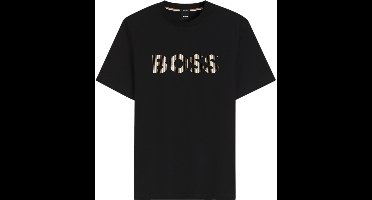 Boss Heren T-Shirt Zwart 50560466/002 C Thompson