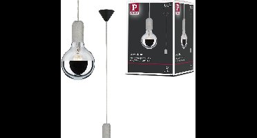 Neordic Hanglamp Jano E27 max. 60W Grijs, Zwart dimbaar Beton, Kunststof