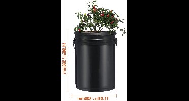 Hydrocultuurset – Hydroponics Systeem – Deep Water Culture – Recirculerend Kweekstation – Indoor Tuinsysteem – 4 Emmers 19 Liter – Automatische Watercirculatie