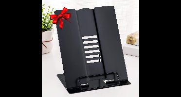 Verstelbare Metalen Boekenstandaard voor Kookboeken en Tablets - Opvouwbaar