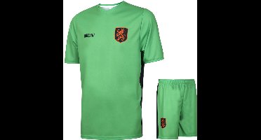 Nederlands Elftal Keeperstenue Groen - Voetbal Tenue Kinderen - Shirt en Broekje - Jongens en Meisjes - Volwassenen - Heren en Dames - Maat 164