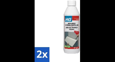 2 x HG Behangverwijderaar 500 ml - Behang Verwijderen - Behangverwijderaar - Behanglijm Verwijderen - Behangverwijdering - Behang Renovatie