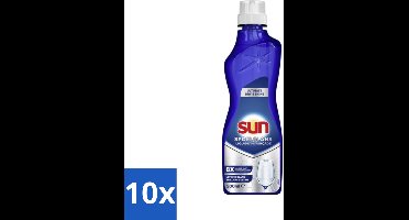 10 x Sun - Spoelglansmiddel - Dry & Shine - 500 ml - Spoelglansmiddel - Vaatwasmiddel - Droge Vaat - Glanzende Vaat - Spoelresultaat