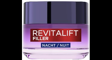 L’Oréal Paris Revitalift Filler Hyaluronzuur Nachtcrème Anti-veroudering - Nightcream - met Hyaluronzuur - voor meer Hydratatie en Volume - 50ml