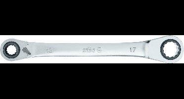 Wiha Dubbelring-ratelsleutel 4in1 omschakelbaar - 10/13/17/19 mm - Chroom-vanadiumstaal
