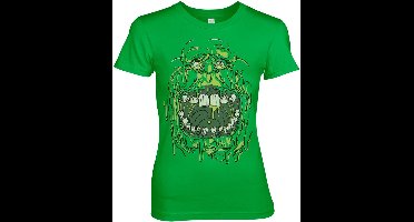 Ghostbusters Slimer Girly Tee Damen T-Shirt Green-XL