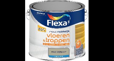 Flexa - Mooi Makkelijk Vloeren & Trappen Zijdeglans - Mooi Olijfgroen - Mengverf - 2.5 L