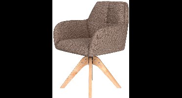 Puur - Dannie draaistoel hout - taupe