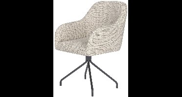 Puur - Joanne draaistoel metaal spider - off-white