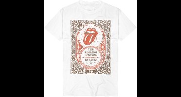 The Rolling Stones Ornament Frame Heren T-shirt - wit - XXL