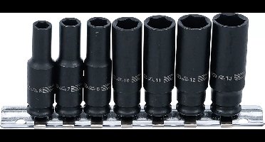 BGS Kracht doppenset zeskant, diep - 1/4 - 6 - 13 mm - 7 delig